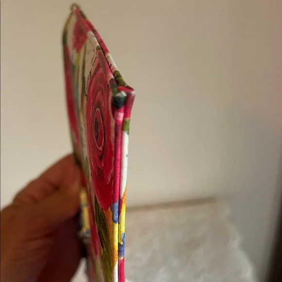 Juicy Couture Rose Print Clutch - Pink and Green - Picture 4 of 14